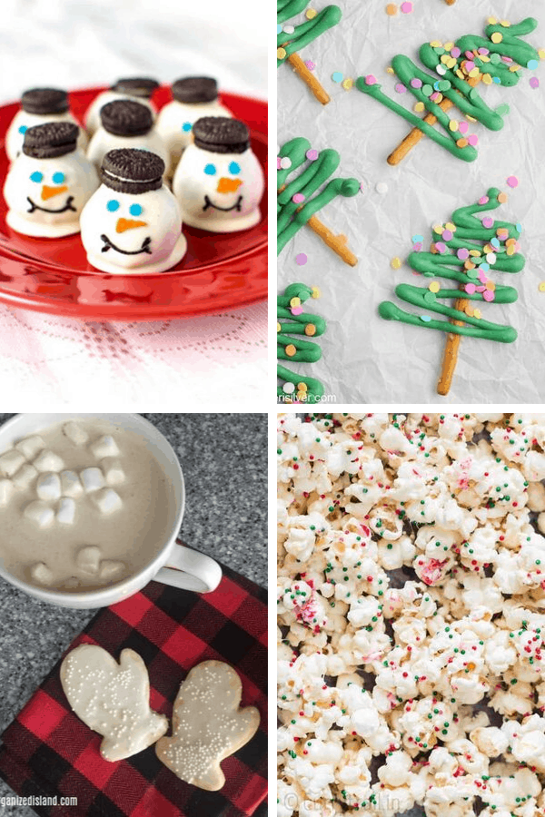 Need ideas for Christmas party snacks? Here are 27 Easy classroom snacks for school parties including Christmas, winter, and holiday parties.